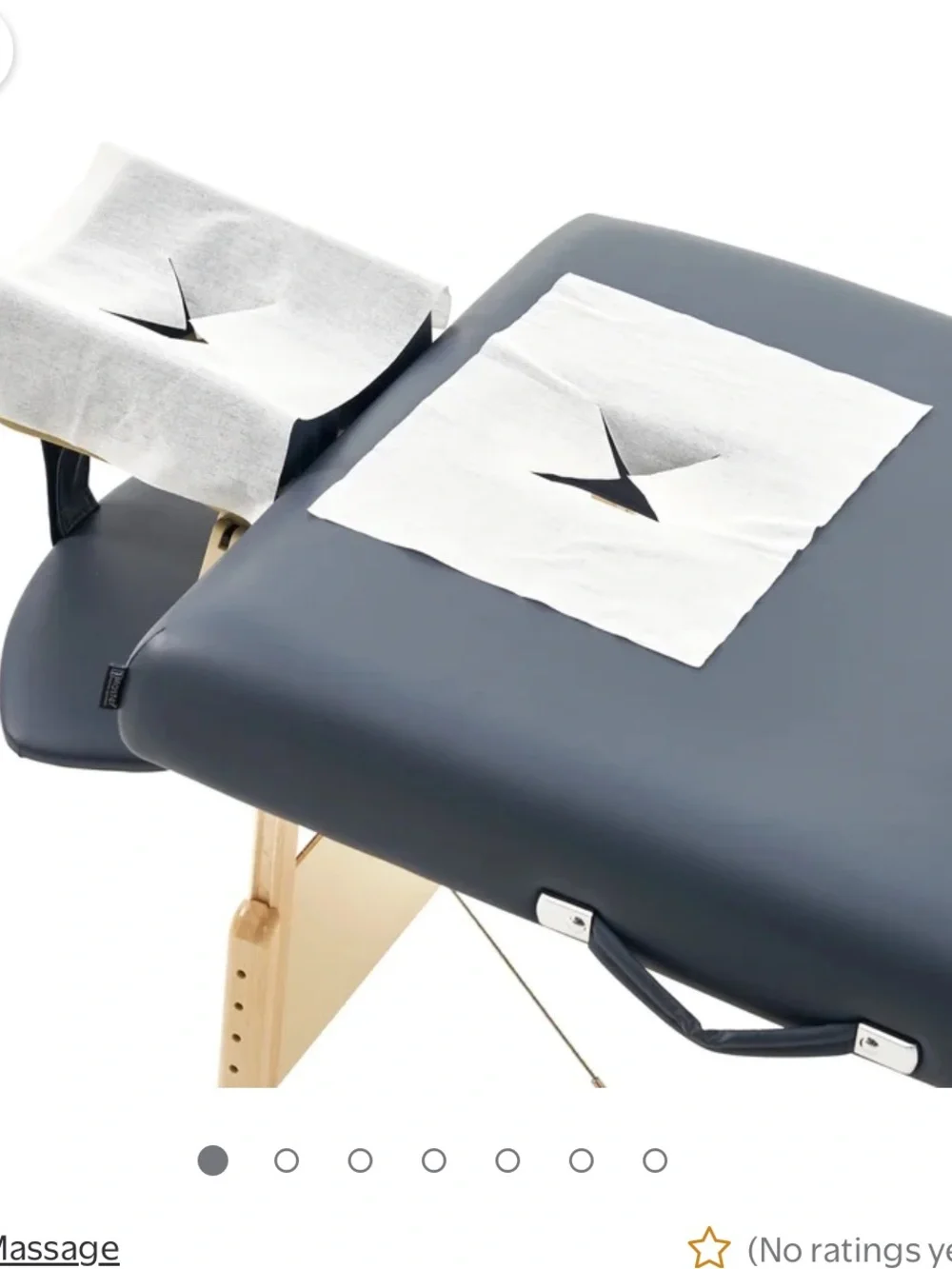 Portable Massage Table Face Cradle Cover - White 100 Pieces